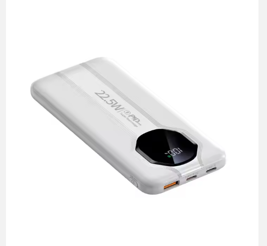 Power Bank 10000 mAh PD 22,5W con Cables Integrados – Potencia Total en la Palma de tu Mano