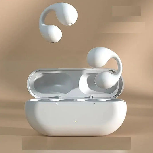 Auriculares Inalámbricos Anti-Caída con Clip y Pantalla